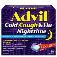 Thumbnail for Advil Cold, Cough & Flu Nighttime Liqui-Gels