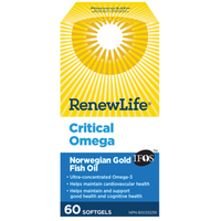 Thumbnail for Renew Life Critical Omega Norwegian Gold Fish Oil and Omega 3's