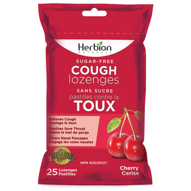 Herbion Sugar Free Cough Lozenges Cherry