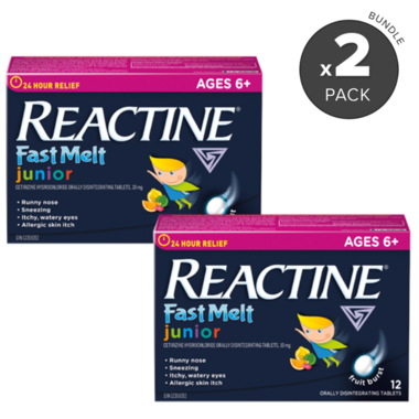 Reactine Allergy Junior Fast Melt Tablets Bundle
