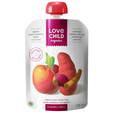 Love Child Organics Pouch Apples, Sweet Potatoes, Beets & Cinnamon