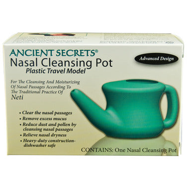 Ancient Secrets Nasal Cleansing Pot Plastic Travel Model