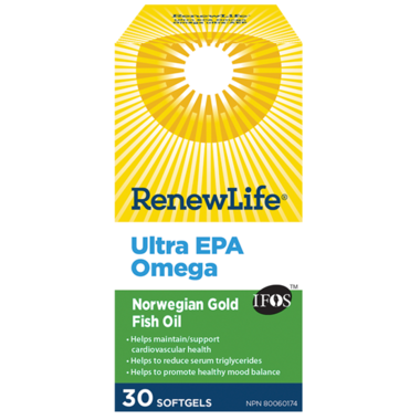 Renew Life Ultra EPA Norwegian Gold Fish Oil and Omega 3's