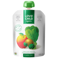 Thumbnail for Love Child Organics Pouch Apples, Spinach, Kiwi & Broccoli