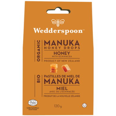 Wedderspoon Organic Manuka Honey Drops Honey with Echinacea