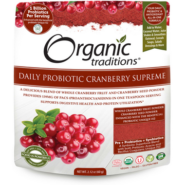 Organic Traditions Daily Probiotic Cranberry Supreme