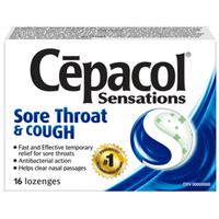 Thumbnail for Cepacol Sensations Sore Throat & Cough Lozenges